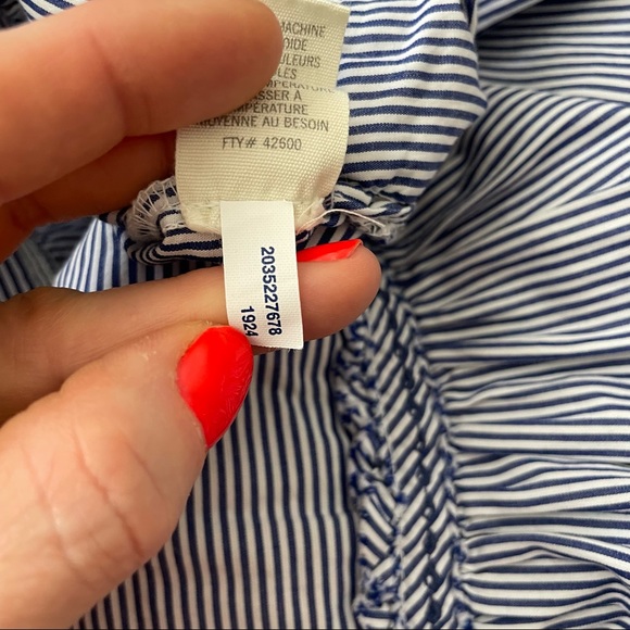 American Eagle Outfitters Striped Skirt Country Peasant A Line Blue & White - Picture 8 of 8